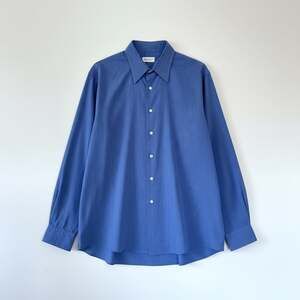 Van Heusen Men's Blue End on End Long Sleeve Dress Shirt Size 17.5 36/37